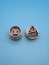 SMILEY FACE AND POOP EMOJI
