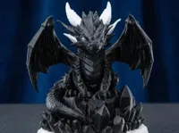 Dragon de cristal sur trône — photo 2