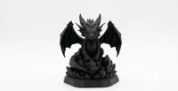 Dragon de cristal sur trône — photo 4