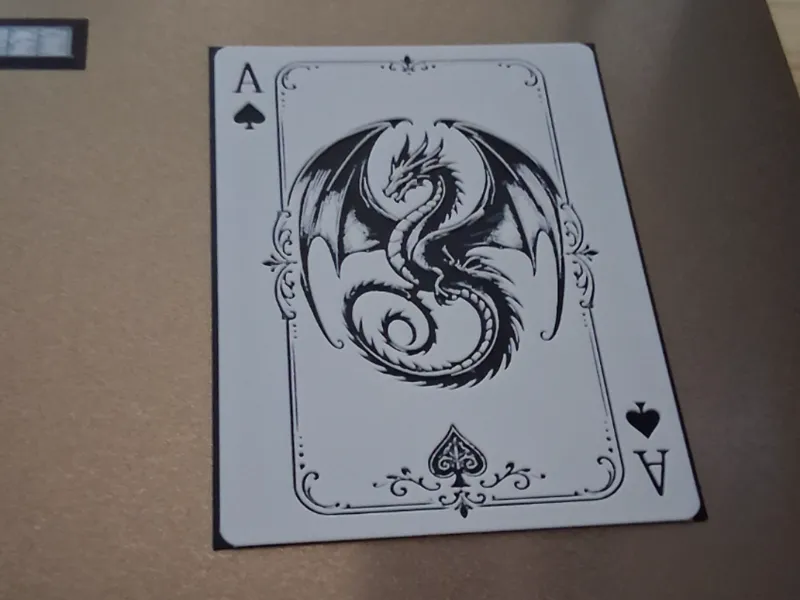 Dragon on card