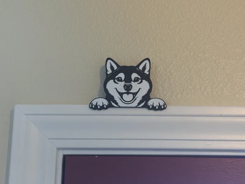 Shiba Inu Door Topper