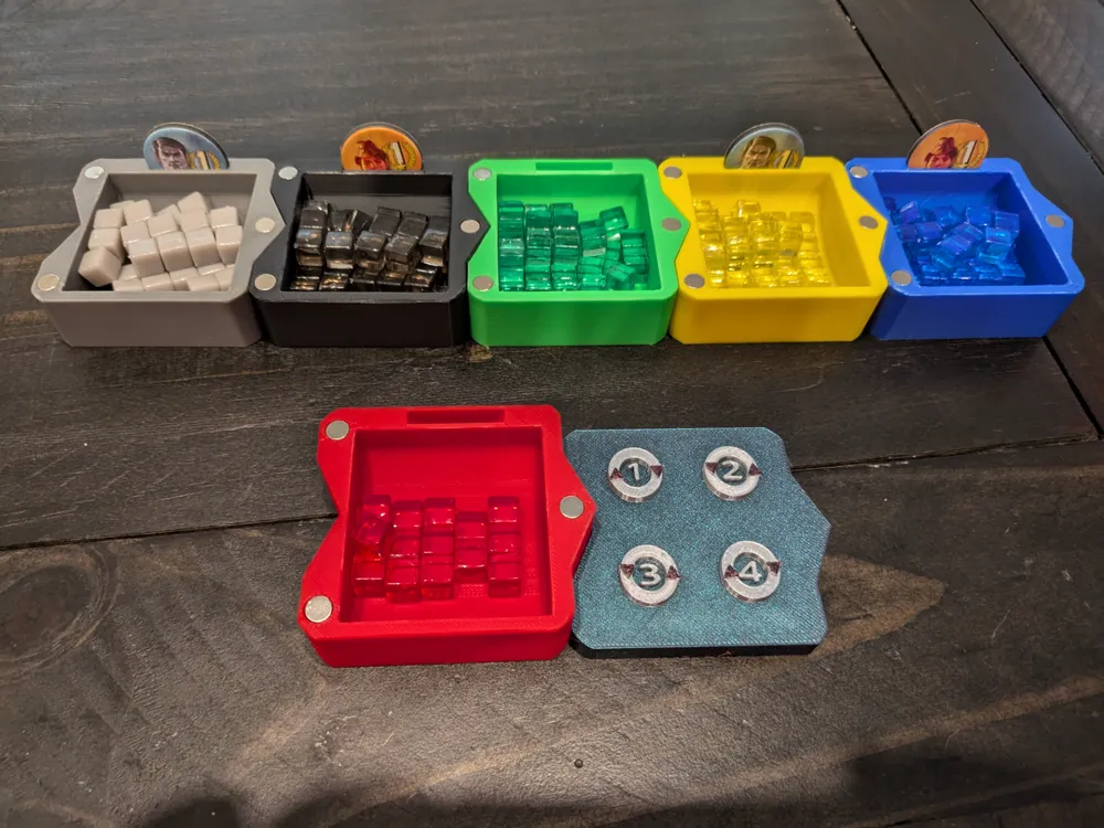 Container With Magnetic Base Stacking Magnetic Containers by PetesMcGeets - MakerWorld