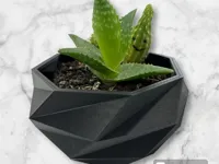 Cache-pot hexagonal low poly — photo 1