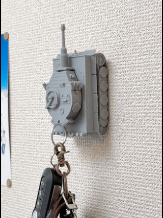 [miniP] Tiger I Key Chain/Refrigerator Magnet | 壁虎