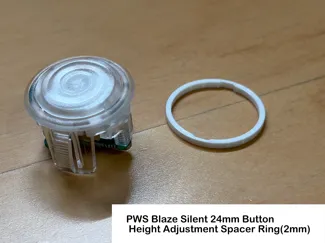 PWS Blaze Silent 24mmボタン用高さ調整スペーサーリング(2mm)