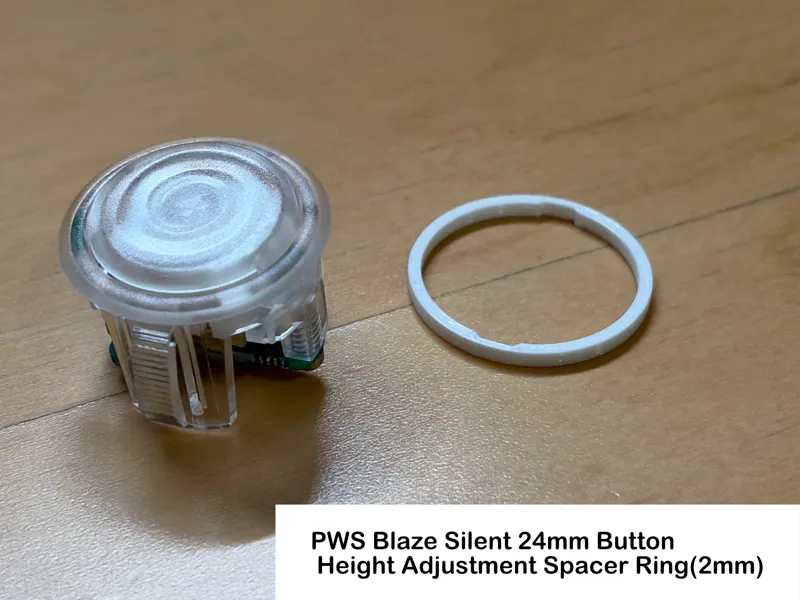 PWS Blaze Silent 24mmボタン用高さ調整スペーサーリング(2mm)