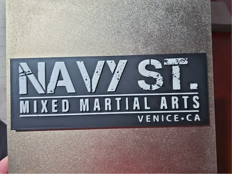 Navy St California MMA 3D Logo From Kingdom Show