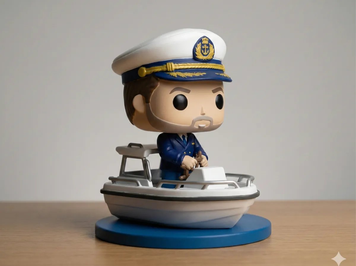 Capitaine de bateau - figurine style pop