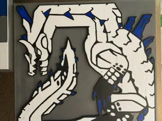 PLAQUE LAGIACRUS IVOIRE MONSTER HUNTER 