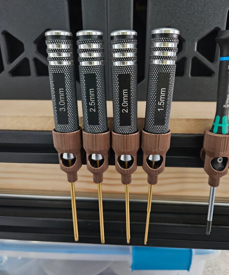 3030 Aluminum Extrusion Titanium Screwdriver Holder