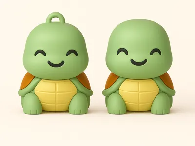 Kawaii Turtle Keychain (2 Variants)