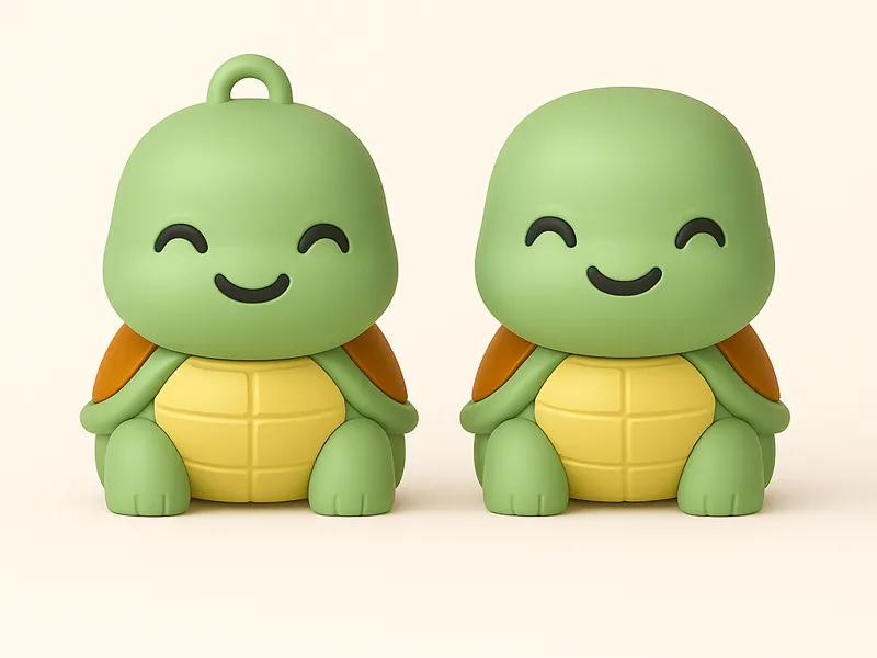 Kawaii Turtle Keychain (2 Variants)