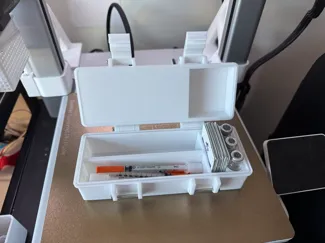 Peptide Travel Case w/Vial & Needle Storage