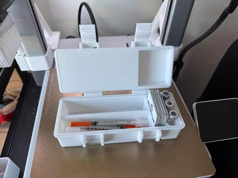 Peptide Travel Case w/Vial & Needle Storage