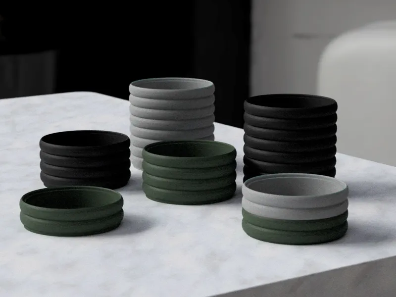 Modern Stackable Storage Containers