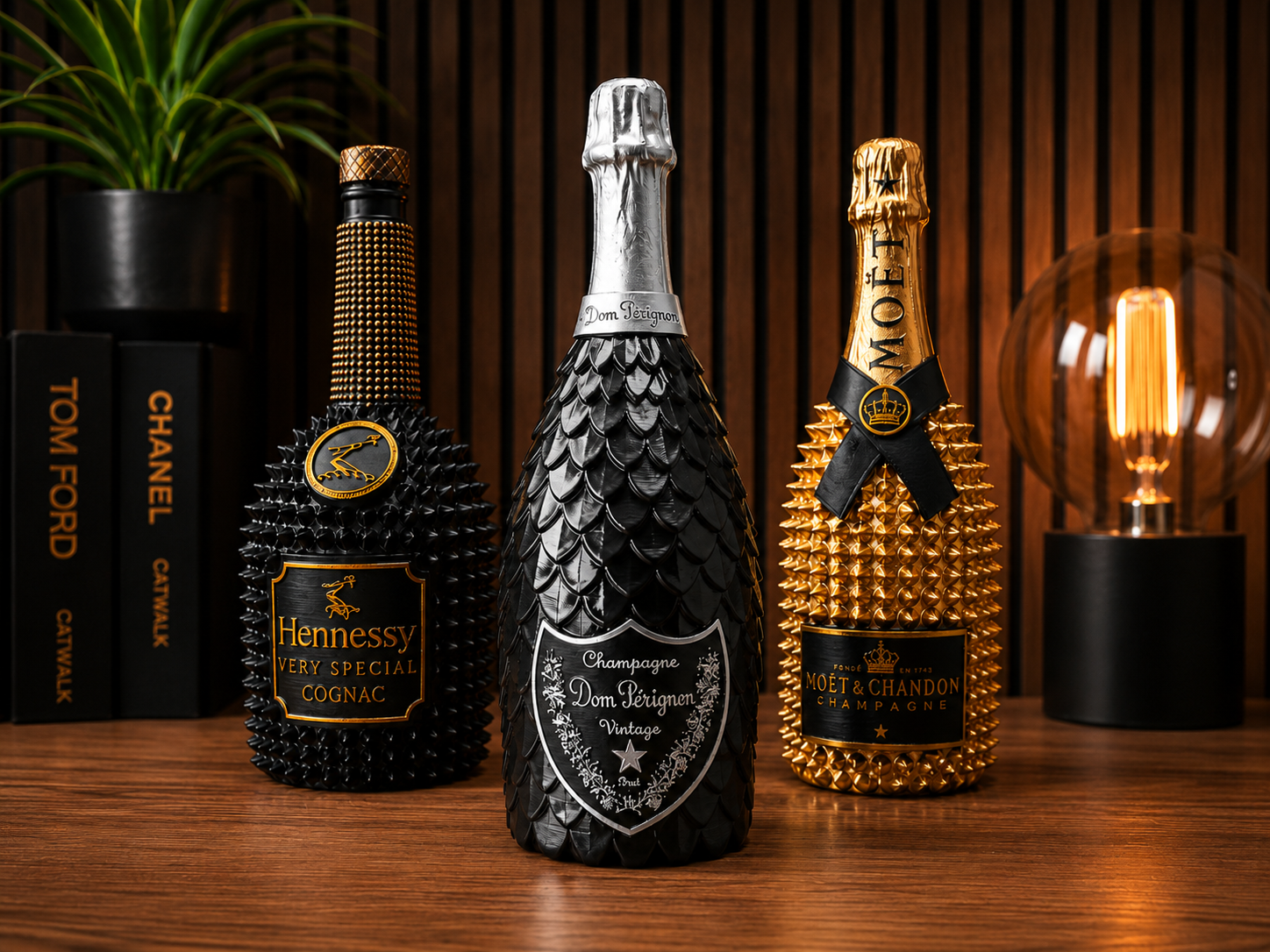 Dom Pérignon Dragon Scale Bottle Vase / Decor