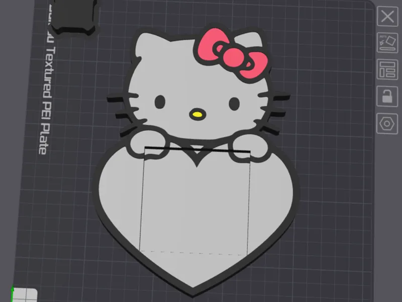 Hello Kitty Post It Holder