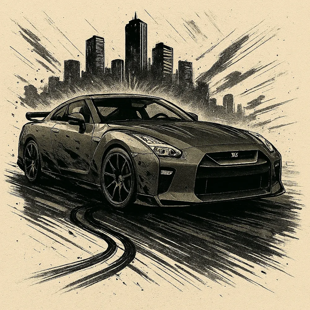 3Dプリント 日産 スカイライン GTR R35 ヒューフォージ - 無料3Dモデル
