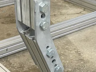 22-degree 8020 bracket