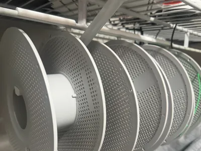Closet filament spool hanger