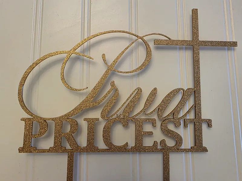 Cake topper Prva Pricest Nr.1