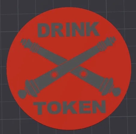 Cross Cannon Drink Token