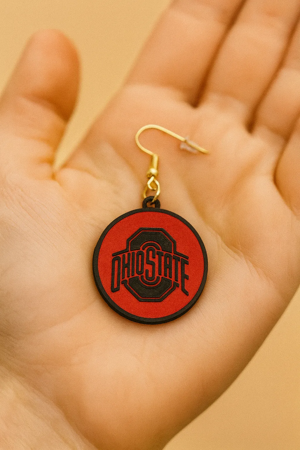 Ohio State Earrings view 2
