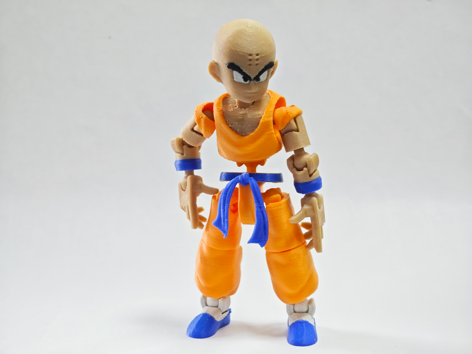 Mini 13 x Dragon Ball Krillin Articulated Figurine - Free 3D Print
