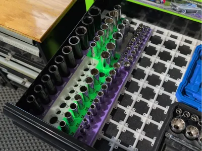 Kobalt 3/8" standard socket organizer gridfinity