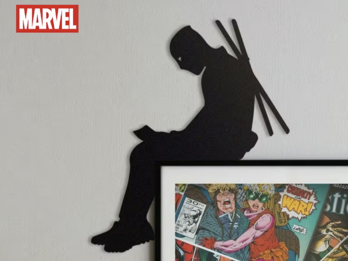 Marvel deadpool door corner 2D