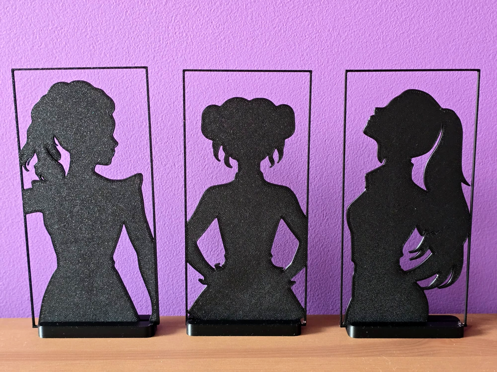 Kpop Demon Hunters Silhouette Decor Rumi Mira Zoey