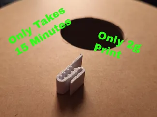 Filament Clip for Cardboard and Plastic Spools