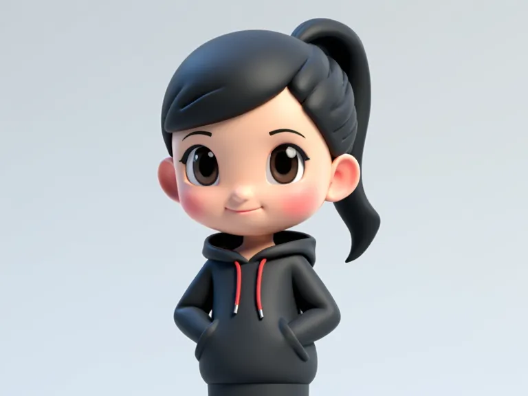 卡通小女孩