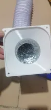 120mm fan to 115mm flexible hose model, 0.18mm layer, 2 walls, 15% infill