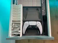 Bac Gridfinity 4x3 pour manette PS5 (ajustable) — photo 1