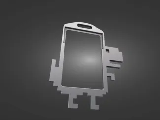 Google Chrome Dino Badge Holder