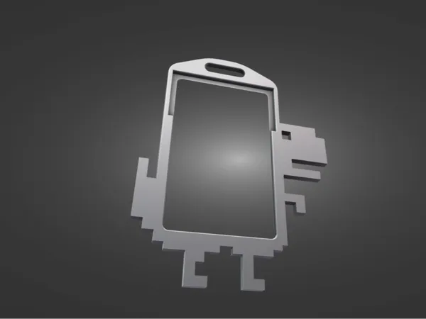 Porte-badge dinosaure Google Chrome