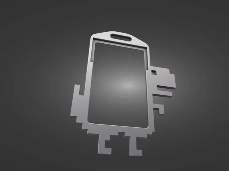 Google Chrome Dino Badge Holder