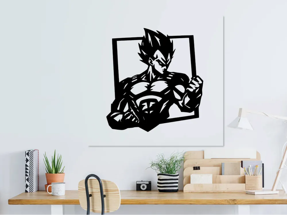 Dragon Ball Vegeta 2d wall art home decor by TheWallArtGuy MakerWorld