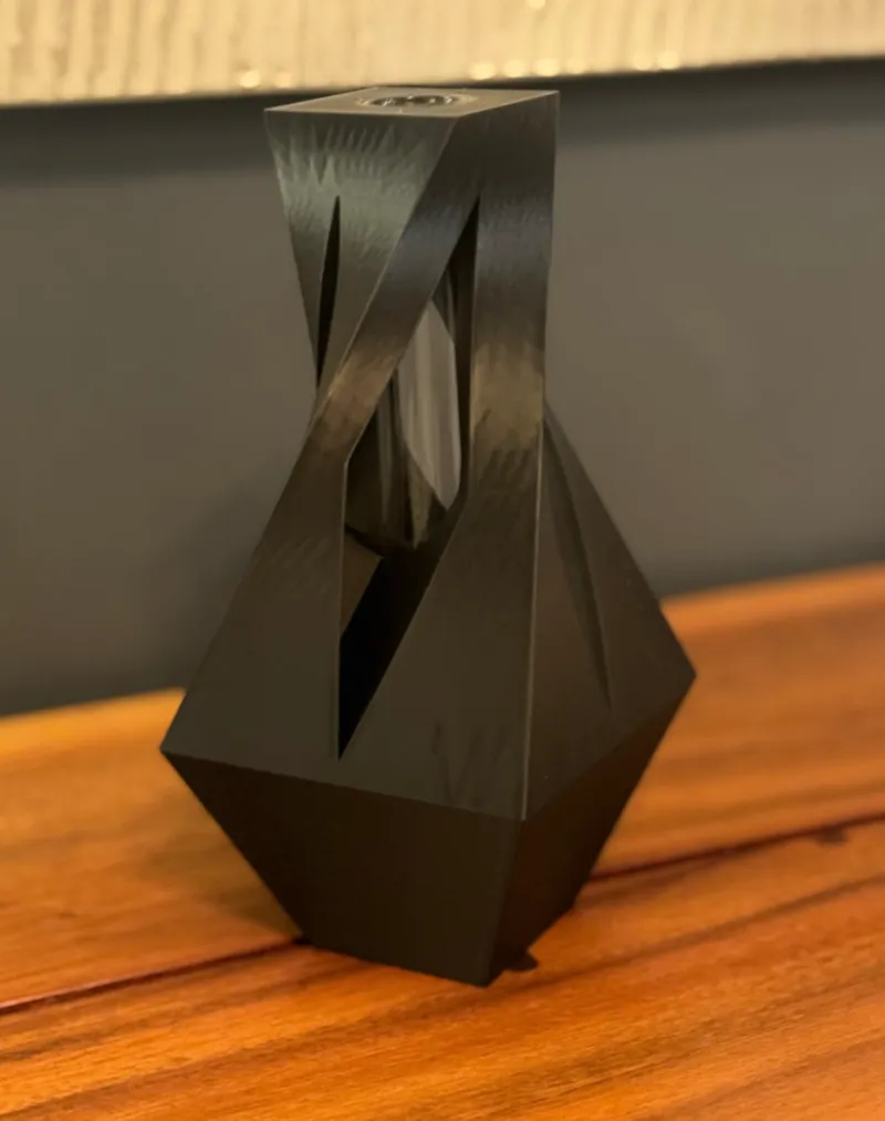 Modern Vase with provisions for Glass Tube