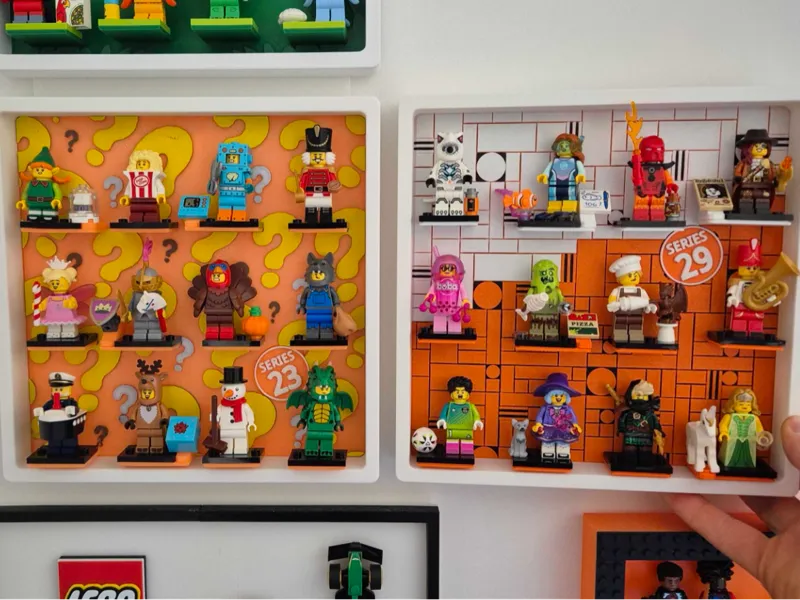 12 Minifigure Display Frame Legos CMF Series 21-29