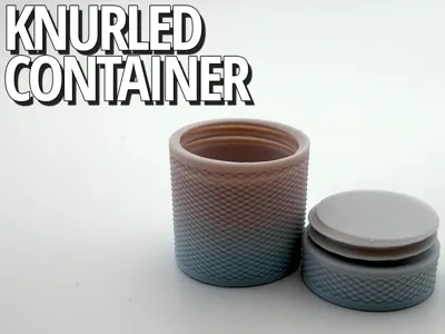 Knurled Miniature Container