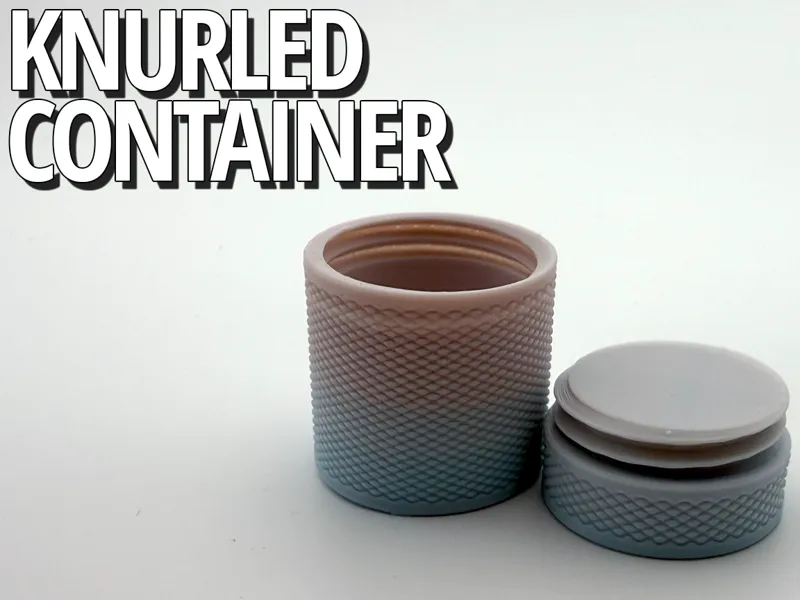 Knurled Miniature Container