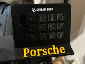 Stream deck holder for Track Racer rig