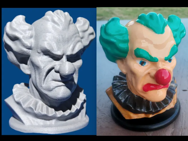 Evil Clown bust 