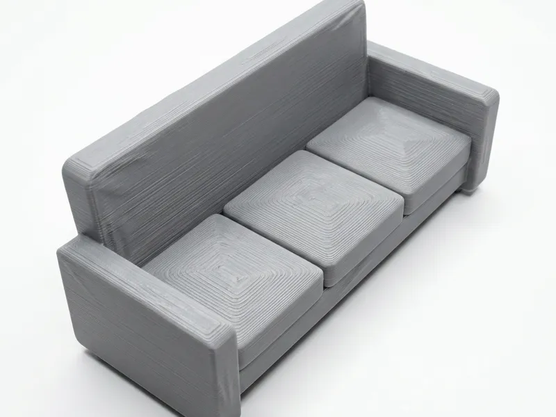 minimalist sofa, divided into 4 parts