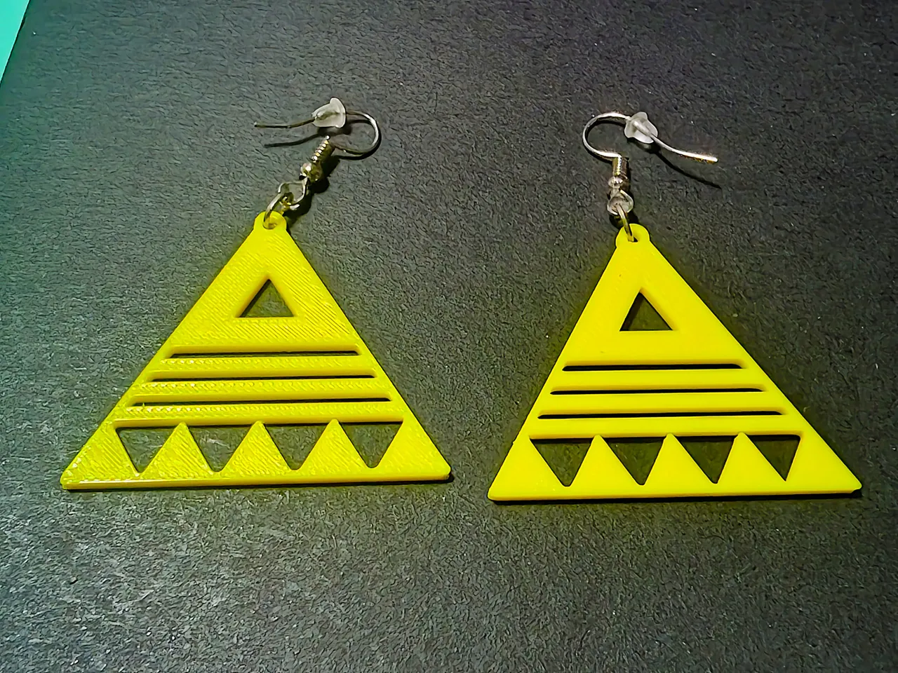 Pyramid of Signals Earrings view 3