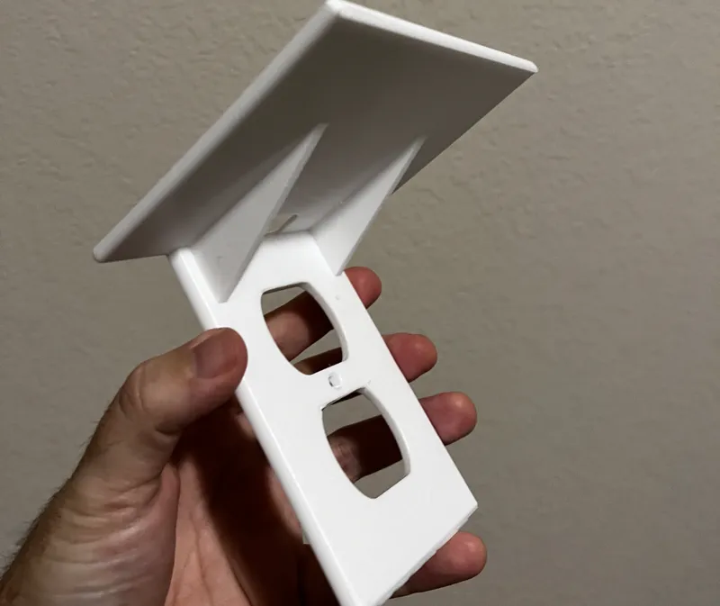 USA Electrical Outlet with top shelf with hole