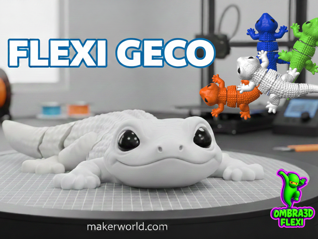 Flexi Geco: Cute, Articulated & Colorful!