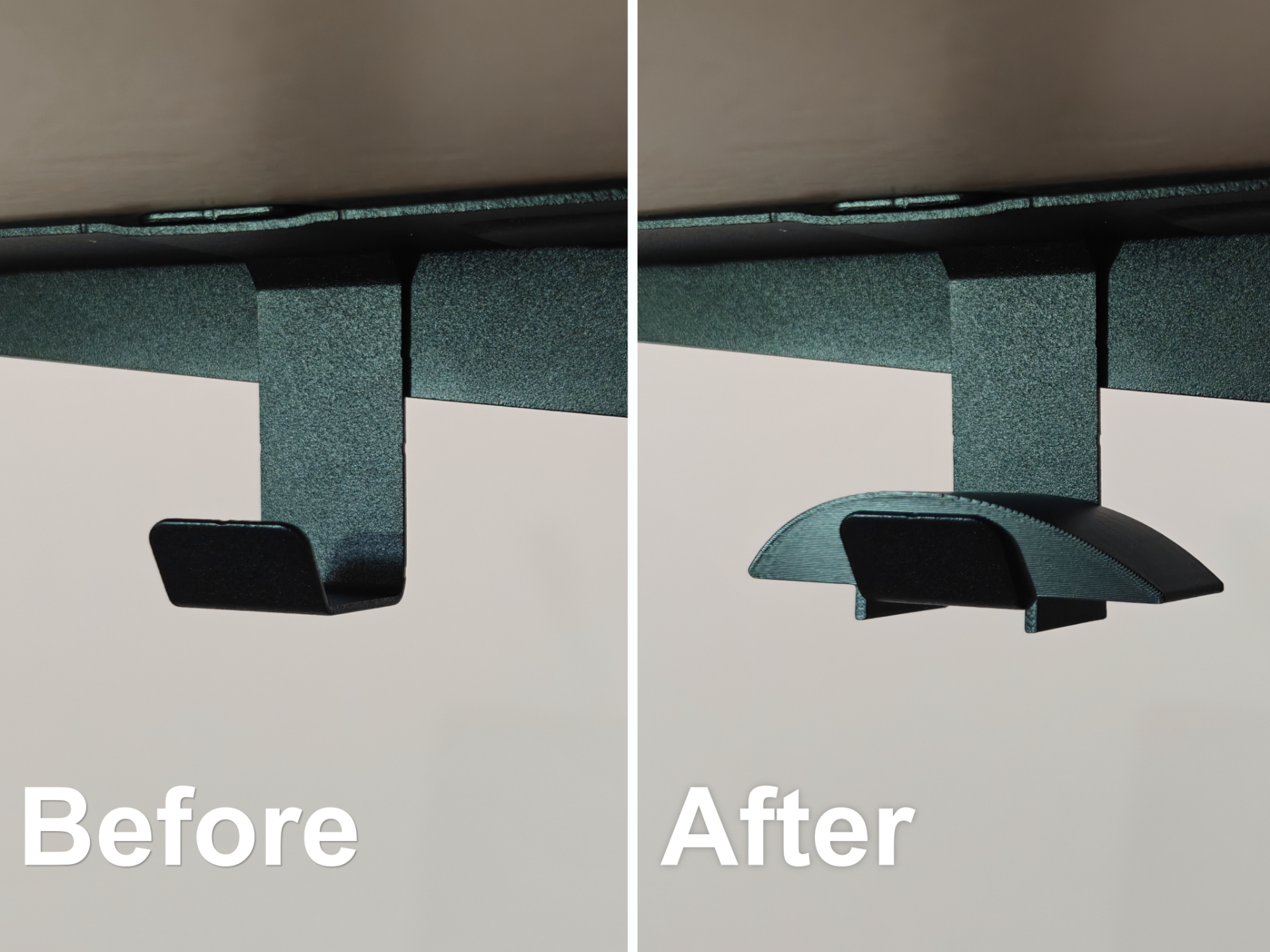 Headphone Hanger Cover for IKEA MITTZON Desk